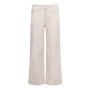 Naturlig Lin Culotte Bukser