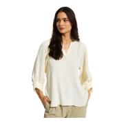 Juliane Bluse Krem 3/4 Erme