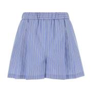 Stilig Brodert Poplin Shorts