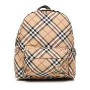 Beige Nova Plaid Ryggsekk