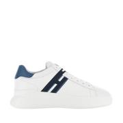 Hvite Skinn Sneakers med Minneskum