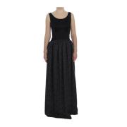 Elegant Svart Maxi Sheath Kjole