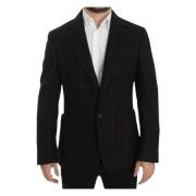 Bordeaux Alpakka To-Knapp Blazer Jakke