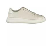 Beige Skinn Dame Sneakers