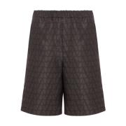 Monogram Silke Shorts