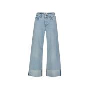 Lyseblå Superwide Denim Jeans