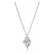 Women's Sterling Silver Panther Necklace