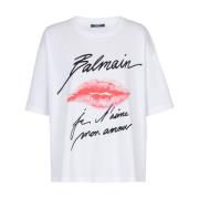 Printed Kiss T-skjorte