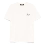 Rosa Crew Neck T-skjorte med Logo