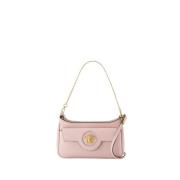 Rosa skinn Crossbody veske