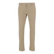 Stretch Bomullsblanding Beige Chinos