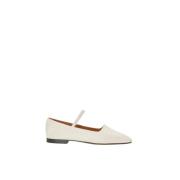 Minimalistiske Mary Jane Flats i Nappa