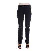 Stilig Svart Regular Fit Denim Jeans