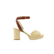 Cognac platform sandal - Kognac platåsandal