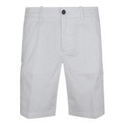 Hvite Bermuda Shorts for Menn