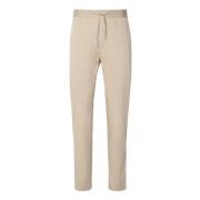 Beige Bukser i glatt stoff Slim Fit