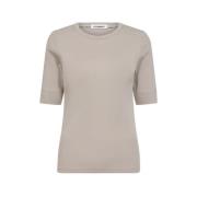 Beige Økologisk Slim Fit T-skjorte