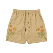 Beige Strand Shorts Stilig Modell