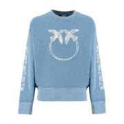 Sweatshirt med Love Birds broderi