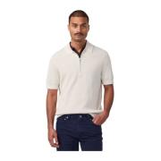 Ribbet Half Zip Polo Off White