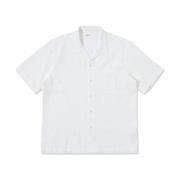 Hvit Button-Up Skjorte for Veiturer