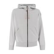 Sporty Full-Zip Hoodie med Lommer