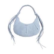 Denim Cocoon Liten Veske med Tassels