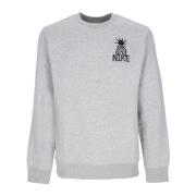 Crewneck Sweatshirt i Mørkegrå/Svart