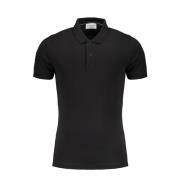 Slim Fit Polo Svart Kortermet