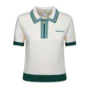 Grønn Krage Tennis Polo Skjorte