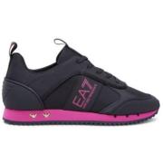 Sporty Svart Fuchsia Sneakers