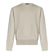 Grå Crewneck Sweatshirt Elegant Pony Broderi