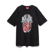 Vintage Rolling Stones Logo T-skjorte i bomull