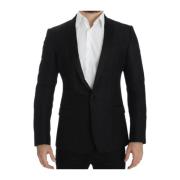 Sort Slim Fit Blazer Jakke