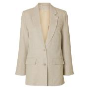 Avslappet blazer i Nomad Melange