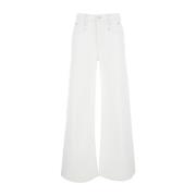 Sitron Hvit Wide Leg Jeans