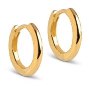 Gull Chunky Classic Hoops Øreringer