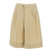 Linblandet Dame Shorts Tau Farge