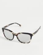 Emporio Armani square lens sunglasses-Brown
