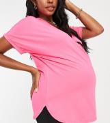 Love & Other Things Maternity wrap t-shirt in pink