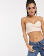 Na-kd wrap tube top in pastel pink