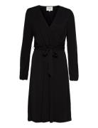 Missa Drape Dress Black Second Female