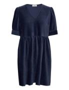 Freya Dress Navy Modström