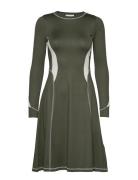 Sue Dress Khaki Wood Wood