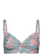 Recycled: Non-Padded Underwire Top, Big Cups Blue Esprit Bodywear Wome...
