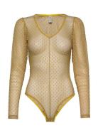 Donna Bodystocking Yellow Underprotection