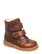 Boots - Flat - With Velcro Brown ANGULUS