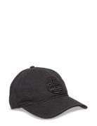 Cotton Canvas Baseball Cap Black Timberland