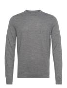 Slhtown Merino Coolmax Knit Crew Noos Grey Selected Homme