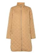 Slffilly Quilted Coat Beige Selected Femme